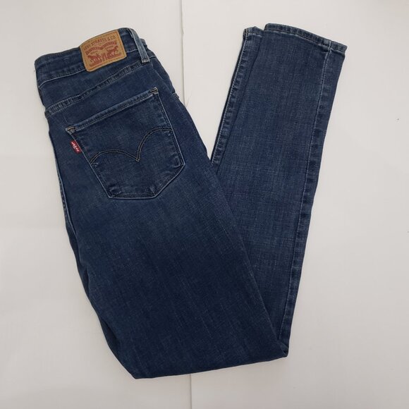 Levi Blue 721 High Rise Skinny Jeans Size 30  Nearly NEW!  B25 - Picture 1 of 6
